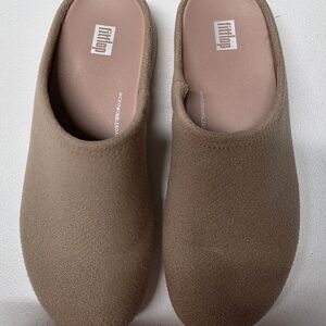 FitFlop Women's Pink/Beige Mules